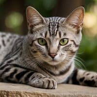 Original image - Cat transformed into a samurai